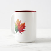 Ahornfallleaf groß zweifarbige tasse (Vorderseite Links)