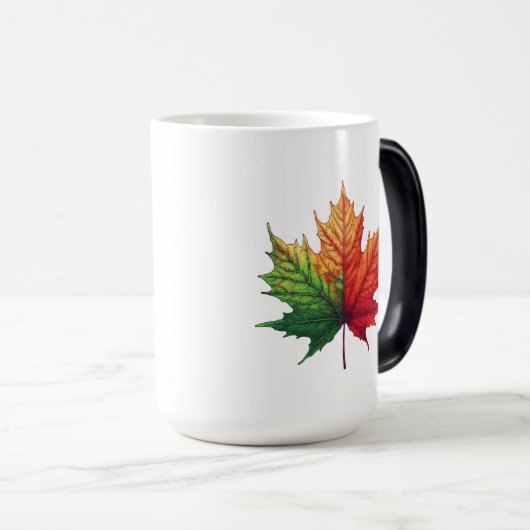 Ahornfallleaf große Morphing Verwandlungstasse (VorderseiteRechts)