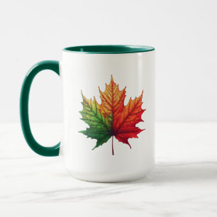 Ahornfallleaf Großer Combo Tasse