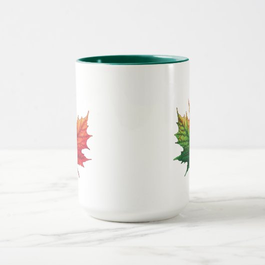 Ahornfallleaf Großer Combo Tasse (Zentrum)