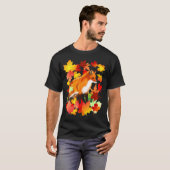 Ahornfuchs Leaf Herbst Herbst Natursaison verlasse T-Shirt (Vorne ganz)