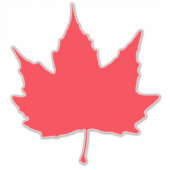 Ahornherbstblatt Aufkleber (Vorderseite)