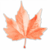 Ahornherbstblatt Aufkleber (Vorderseite)