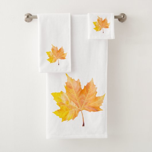 Ahornherbstblatt Badhandtuch Set (Insitu)