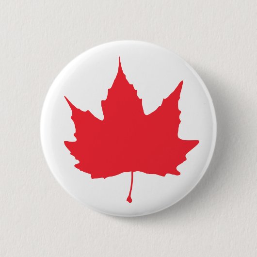 Ahornherbstblatt Button (Vorderseite)