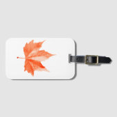 Ahornherbstblatt Gepäckanhänger (Vorderseite (Horizontal))