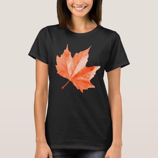 Ahornherbstblatt T-Shirt (Vorderseite)
