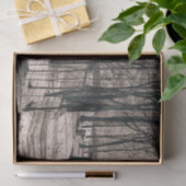 Ahornkabine aus schwarzem und weißem Foto Seidenpapier (Geschenk)