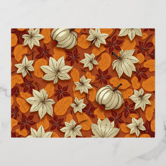 Ahornkarte Folien Feiertagspostkarte