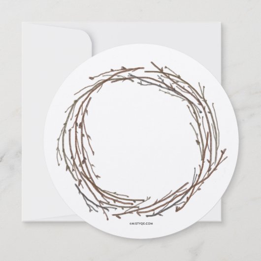 Ahornkraut Erntedank Abendessen Einladung (Rückseite)