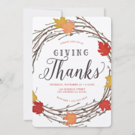 Ahornkraut Erntedank Abendessen Einladung