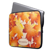 Ahornkuchen auf einem Laptop-Sieb Laptopschutzhülle (Vorderseite Links)