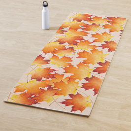 Ahornkuchen auf einem Yoga Mat Yogamatte