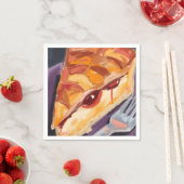 Ahornkuchen Thanksgiving Wasserfarbe Serviette (Beispiel)