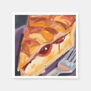 Ahornkuchen Thanksgiving Wasserfarbe Serviette
