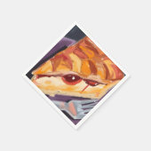 Ahornkuchen Thanksgiving Wasserfarbe Serviette (Ecke)