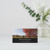 Ahornlandschaft fallen visitenkarte (Stehend Vorderseite)