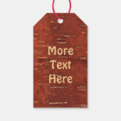 Ahornleaf auf der Birkenrinde Geschenkanhänger (Rückseite)