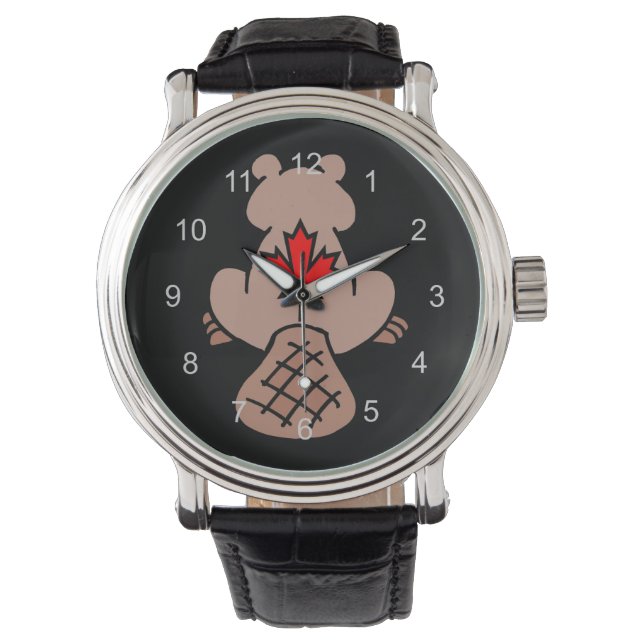 Ahornleaf Beaver Armbanduhr (Vorderseite)