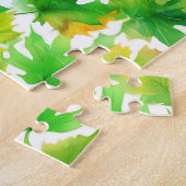 Ahornleaf Blumenblätter Puzzle (Seite)