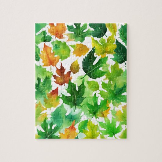 Ahornleaf Blumenblätter Puzzle (Vertikal)