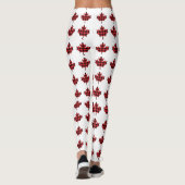 Ahornleaf Buffalo Karierter Karo Muster Leggings (Rückseite)