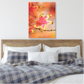 Ahornleaf Canvas Print Leinwanddruck (Insitu (Schlafzimmer))
