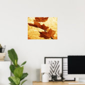 Ahornleaf Canvas Print Poster (Heimbüro)