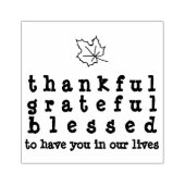 Ahornleaf Dankbarkeit dankbar, gesegneter Erntedan Gummistempel (Prägung)