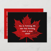 Ahornleaf Einladung (Vorne/Hinten)