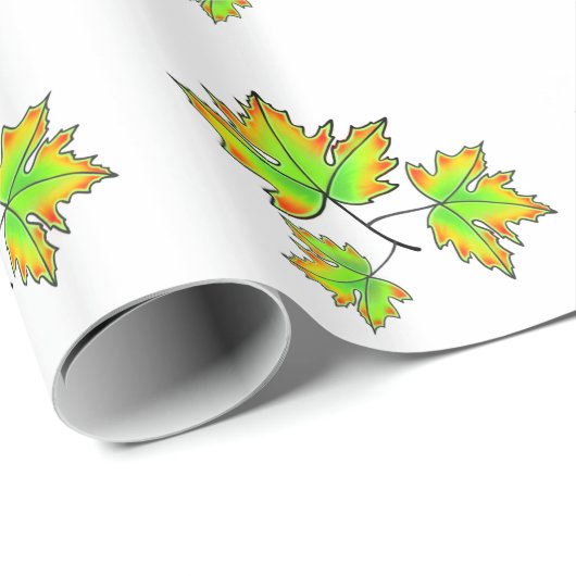 Ahornleaf Geschenkpapier (Rolleneckpunkt)