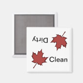 Ahornleaf - Geschirrspülmaschine Magnet (Vorderseite/Rückseite)