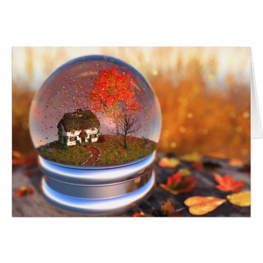 Ahornleaf-Globe-Karte (Vorderseite (Horizontal))