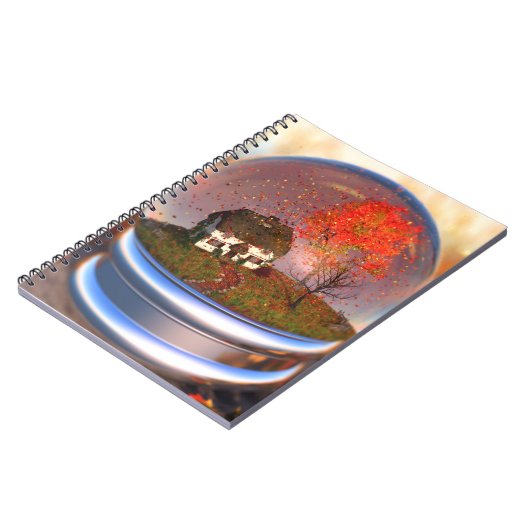 Ahornleaf-Globe-Notebook Notizblock (Linke Seite)