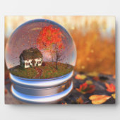 Ahornleaf Globe Picture Plaque Fotoplatte (Vorderseite)