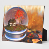 Ahornleaf Globe Picture Plaque Fotoplatte (Seite)