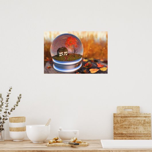 Ahornleaf Globe Print Poster (Küche)