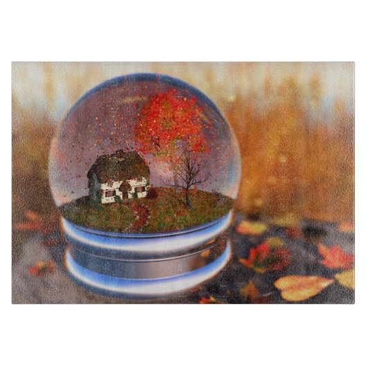 Ahornleaf-Globe-Schneiderschaft Schneidebrett (Vorderseite)