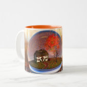 Ahornleaf Globe-Tasse Zweifarbige Tasse (Vorderseite Links)