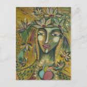 Ahornleaf Goddess Postcard Postkarte (Vorderseite)