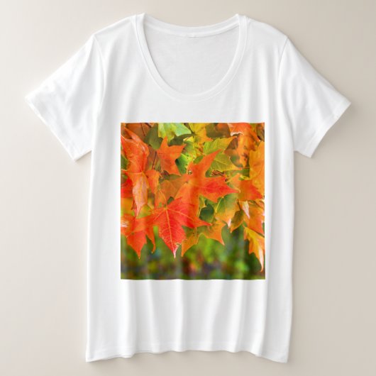 Ahornleaf Große Größe T-Shirt (Design vorne)