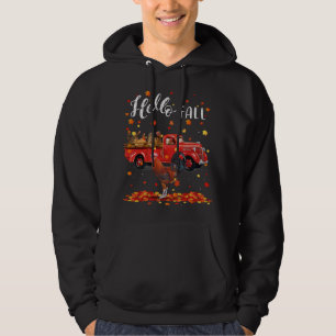 Ahornleaf Herbst Herbst Roter Lkw Hoodie