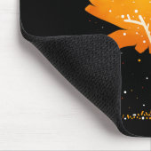 Ahornleaf Herbstbaum Orange Herbstlaube Saison Mousepad (Ecke)