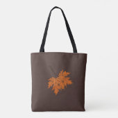 Ahornleaf Herbstfarbenpalette Schwarz Tasche (Rückseite)