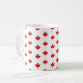 Ahornleaf Kanada-Flaggenemblem Muster-24105 Kaffeetasse (Vorderseite Links)