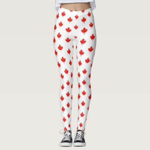Ahornleaf Kanada-Flaggenemblem Muster-24105 Leggings