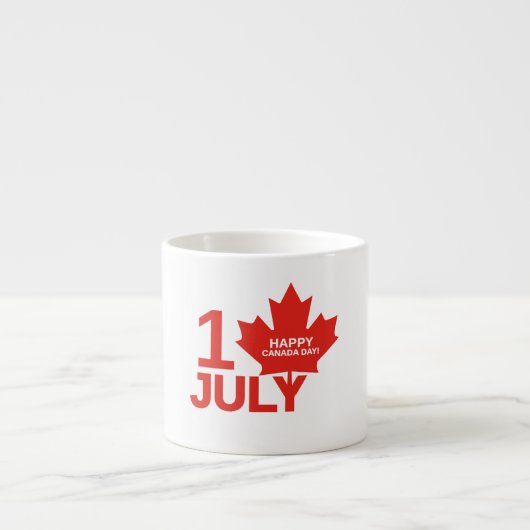 Ahornleaf Kanada Tag 1 Juli Feierlichkeiten Gesche Espressotasse (Vorderseite)