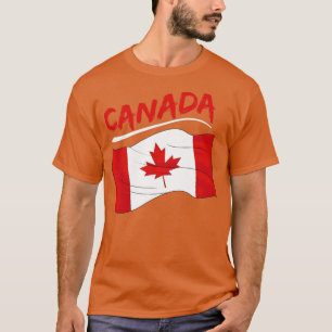 Ahornleaf Kanada Tag Kanadische Flagge Kanada T-Shirt