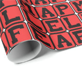 Ahornleaf, kanadische Flagge Geschenkpapier (Rolleneckpunkt)