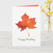 Ahornleaf Karte (Gelbe Blume)